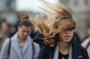Windy hair