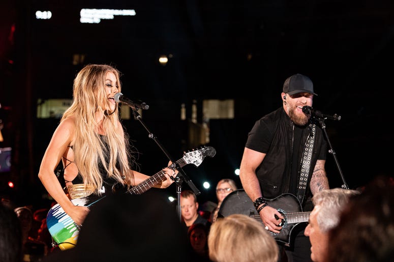 Brantley Gilbert and Lindsay Ell Brantley Gilbert and Lindsay Ell