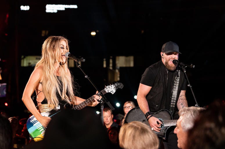 Brantley Gilbert and Lindsay Ell Brantley Gilbert and Lindsay Ell