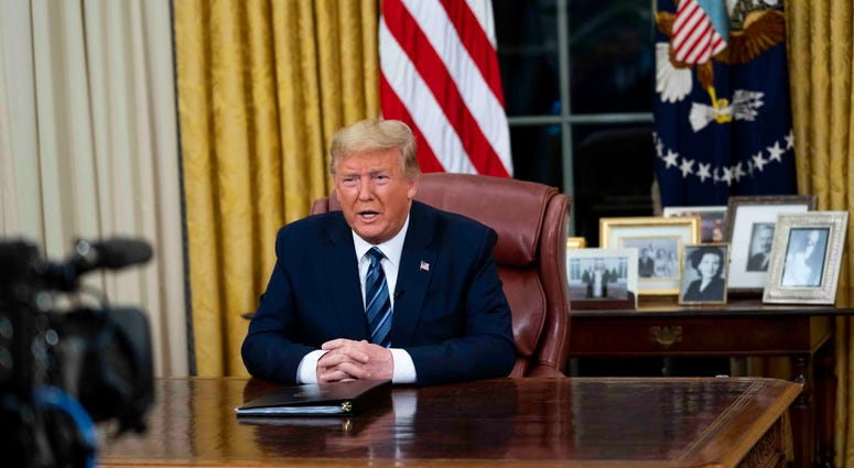 Donald Trump Oval Office Covid-19 speech