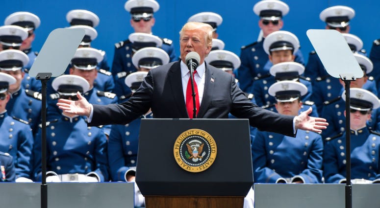 President Trump at Air Force Academy