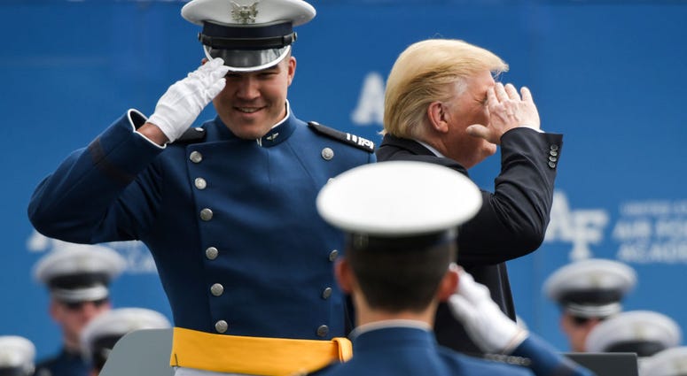 President Trump at Air Force Academy