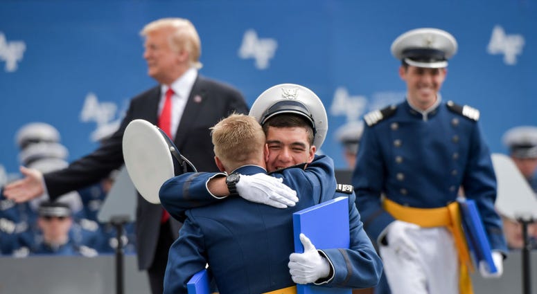 President Trump at Air Force Academy