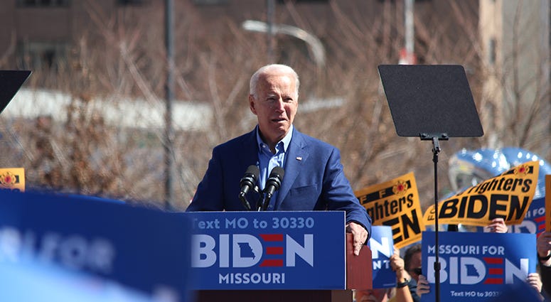 Joe Biden speaks in St. Louis