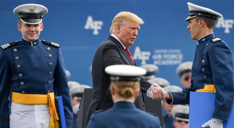 President Trump at Air Force Academy