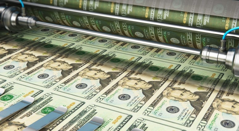 printing 20 dollar bills