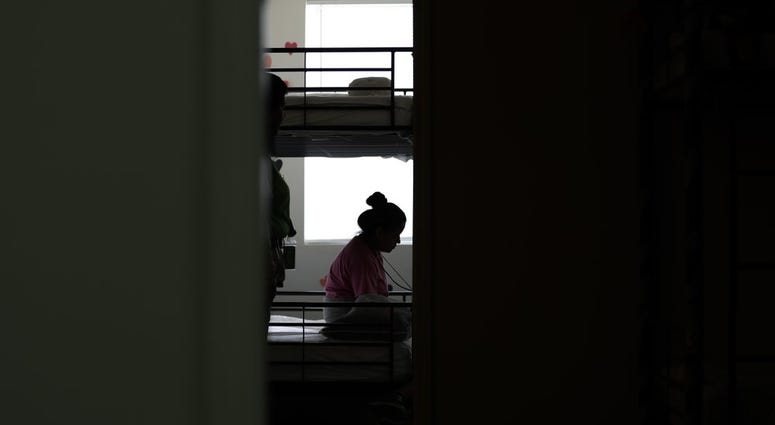 U.S. government's newest holding center for migrant children in Carrizo Springs, Texas