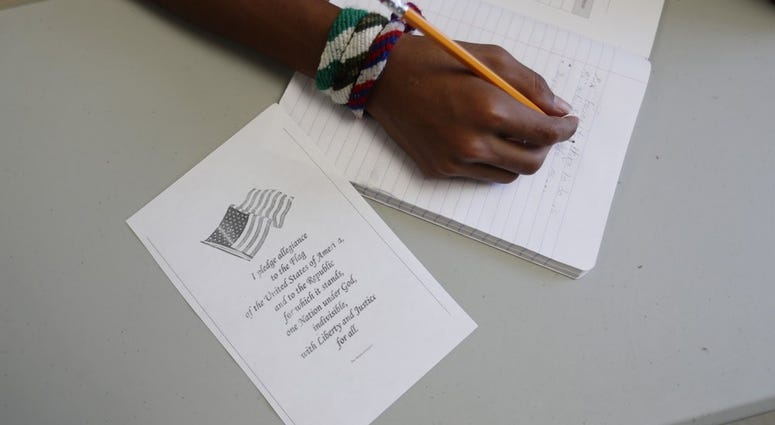 U.S. government's newest holding center for migrant children in Carrizo Springs, Texas