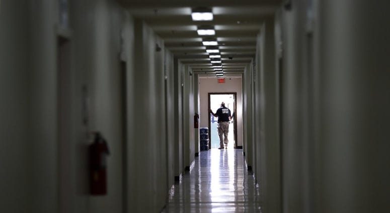 U.S. government's newest holding center for migrant children in Carrizo Springs, Texas