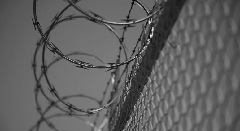fence with barbed wire