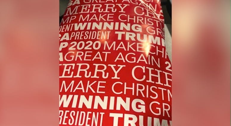 Trump wrapping paper