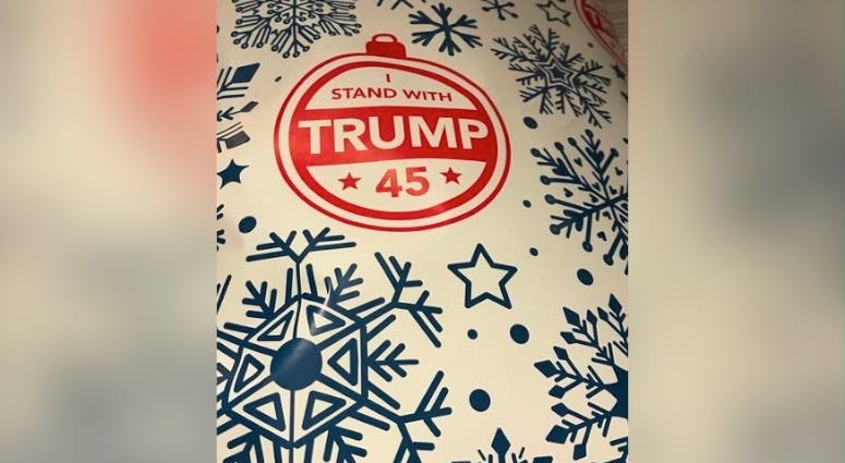 Trump wrapping paper
