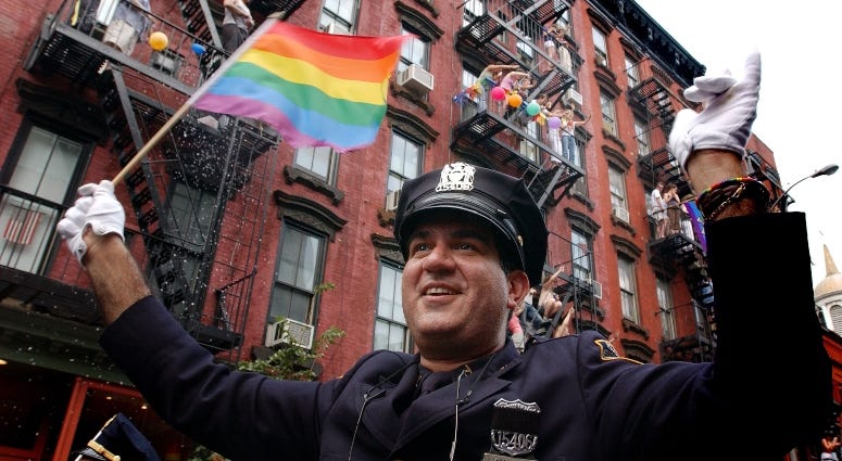 police in pride parade