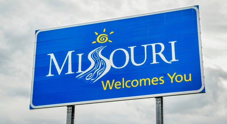 Missouri welcome sign