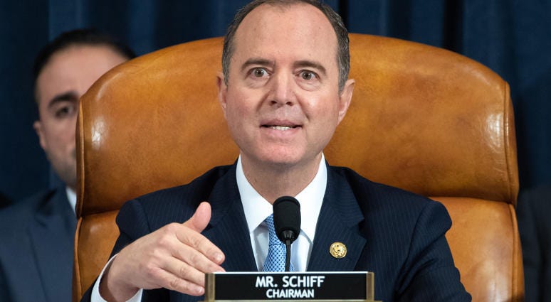 Adam Schiff leads impeachment hearings on Capitol Hill