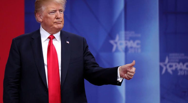 Donald Trump thumbs up