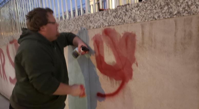 Soldiers Memorial vandalism
