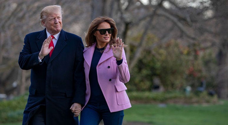 President Donald Trump and First Lady Melania Trump