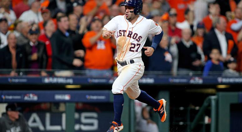 Altuve scores in the ALCS 2018 Altuve scores in the ALCS 2018