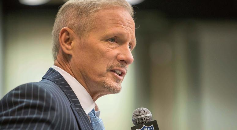 Mar 4, 2017; Indianapolis, IN, USA; NFL Media draft expert Mike Mayock speaks to the media during the 2017 combine at Indiana Convention Center. Mandatory Credit: Trevor Ruszkowski-USA TODAY Sports