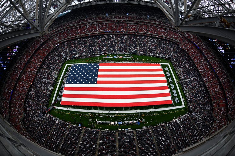 Houston Texans Field American Flag