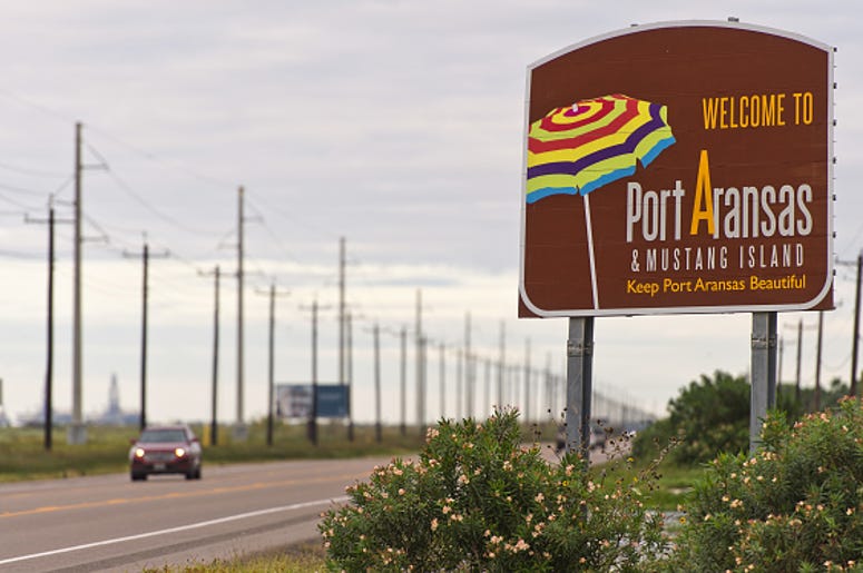 port aransas welcome sign
