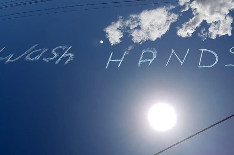 wash hands in clouds