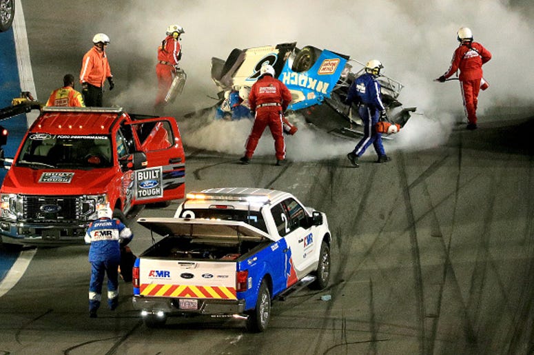 Ryan newman upside down crash