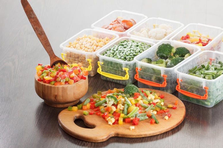 Healthy food packaging, frozen vegetable vegetarian nutrition Healthy food packaging, frozen vegetable vegetarian nutrition