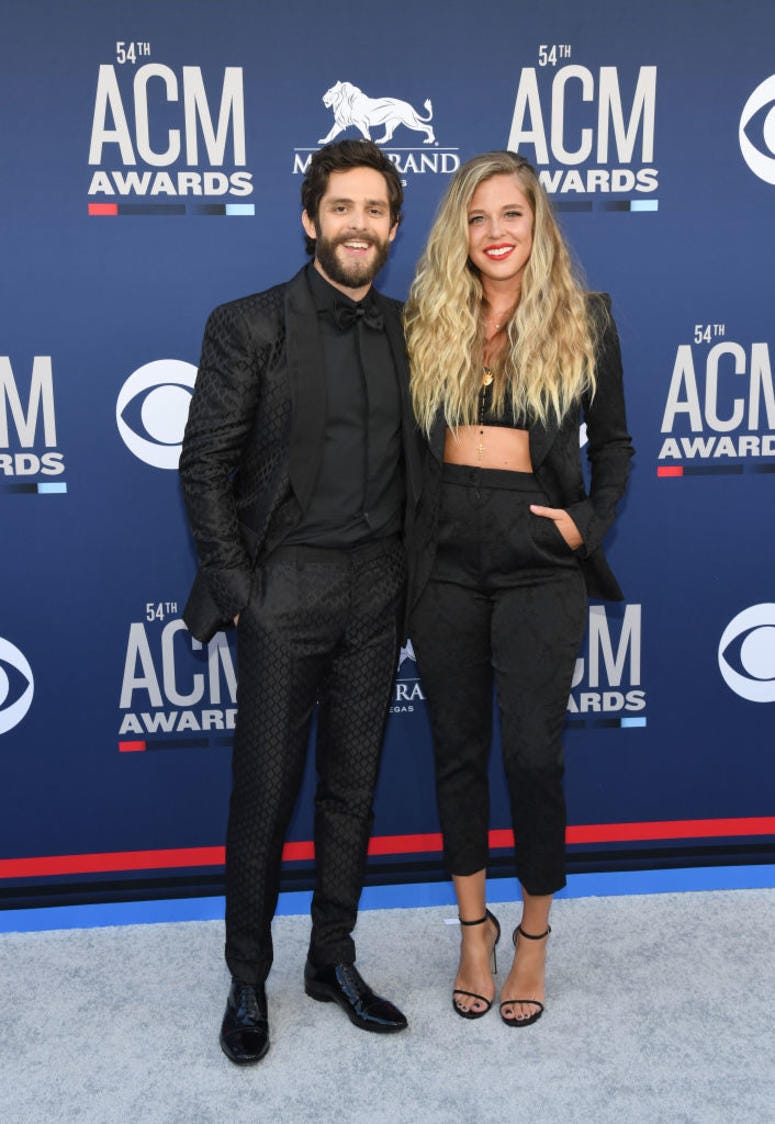 Thomas Rhett attends the 54th Academy Of Country Music Awards at MGM Grand Hotel & Casino on April 07, 2019 in Las Vegas, Nevada Thomas Rhett attends the 54th Academy Of Country Music Awards at MGM Grand Hotel & Casino on April 07, 2019 in Las Vegas, Nevada