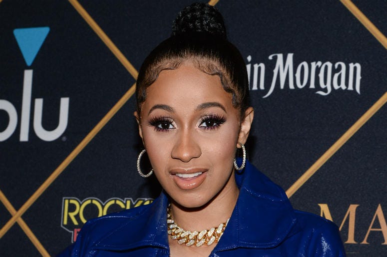 Cardi B Cardi B arrives at the The 2018 MAXIM Party at Schaffer-Richardson Building on February 3, 2018 in Minneapolis, Minnesota.