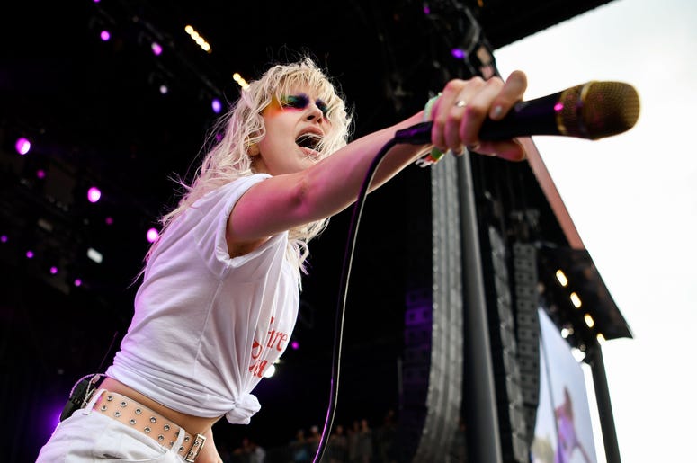 Hayley Williams of Paramore at Bonnaroo Hayley Williams of Paramore at Bonnaroo