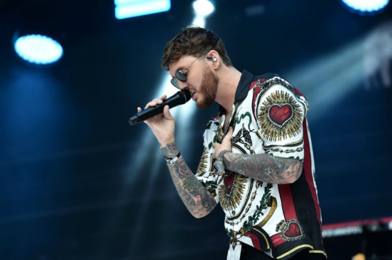 James Arthur 6/9/2018 - James Arthur during Capital's Summertime Ball with Vodafone at Wembley Stadium, London. This summer's hottest artists performed live for 80,000 Capital listeners at Wembley Stadium at the UK's biggest summer party.
