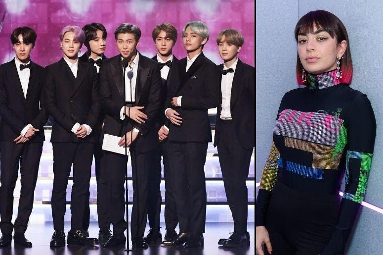 BTS and Charli XCX BTS and Charli XCX