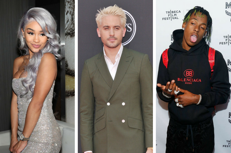 Saweetie | G-Eazy | Rich The Kid Saweetie celebrates her Birthday at Katsuya on July 2, 2018 in Los Angeles, California. / G-Eazy arrives at The 2018 ESPYS held at the Microsoft Theater in Los Angeles, CA on Wednesday, July 18, 2018. / Rich the Kid attends the 2018 Tribeca Studios and MC