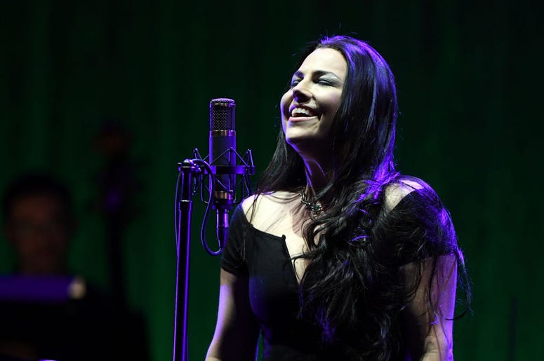 Recording artist Amy Lee of Evanescence performs as the band kicks off its tour in support of the upcoming album "Synthesis" at The Pearl concert theater at Palms Casino Resort on October 14, 2017 in Las Vegas, Nevada Recording artist Amy Lee of Evanescence performs as the band kicks off its tour in support of the upcoming album "Synthesis" at The Pearl concert theater at Palms Casino Resort on October 14, 2017 in Las Vegas, Nevada