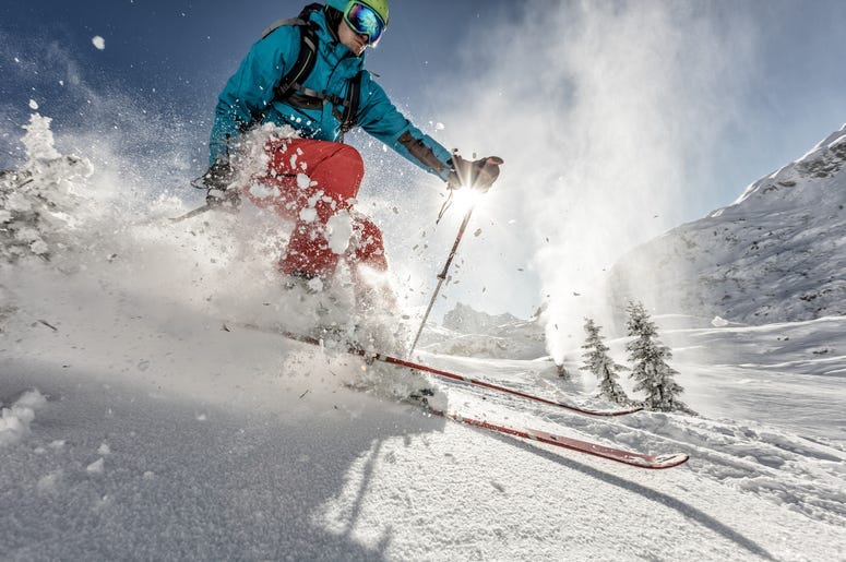 skiing