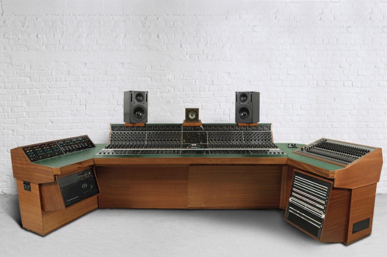 Helios recording desk used to record Led Zeppelin's "Stairway to Heaven" Helios recording desk used to record Led Zeppelin's "Stairway to Heaven"