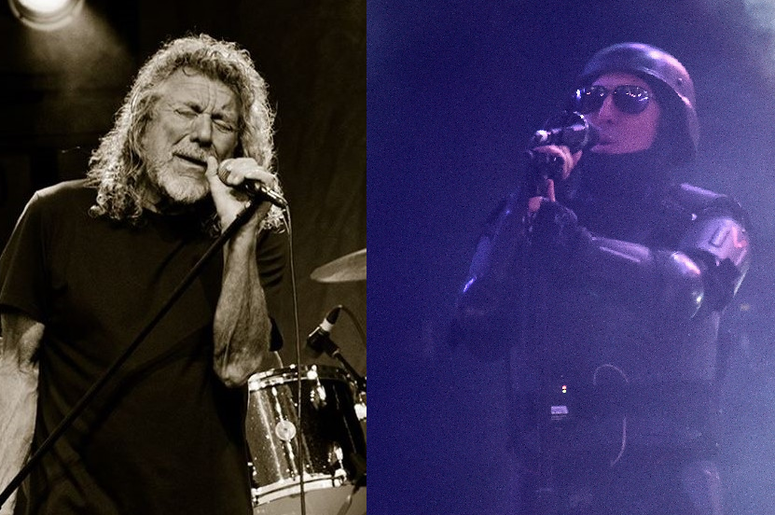 Maynard James Keenan of Tool and Robert Plant of Led Zeppelin