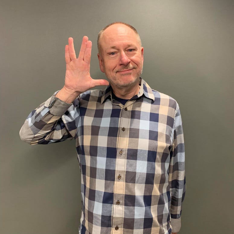 Spock hand sign