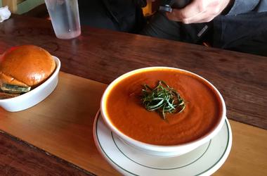 Tomato bisque at Farmhouse Cafe & Eatery Tomato Soup Farmhouse Tomato bisque at Farmhouse Cafe & Eatery Tomato Soup Farmhouse