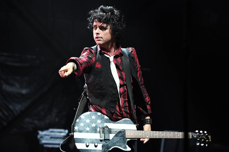 Billie Joe Armstrong of Green Day performs at the Coral Sky Amphitheatre Billie Joe Armstrong of Green Day performs at the Coral Sky Amphitheatre
