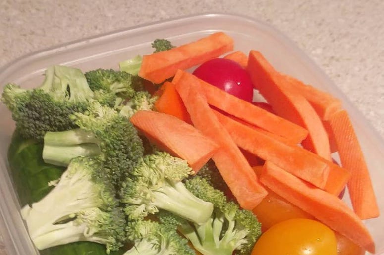 Shoutout to my girlfriend for chopping these up and making them more snackable!