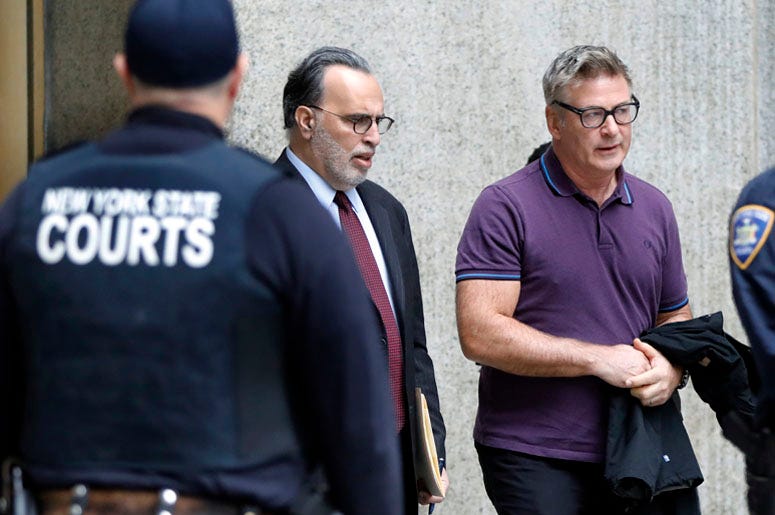 Actor Alec Baldwin, right, and his attorney Alan Abramson Actor Alec Baldwin, right, and his attorney Alan Abramson