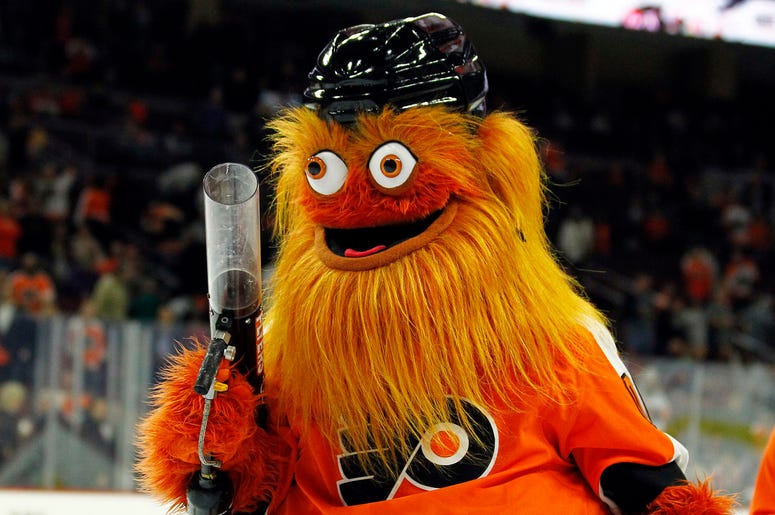 The Philadelphia Flyers mascot, Gritty The Philadelphia Flyers mascot, Gritty