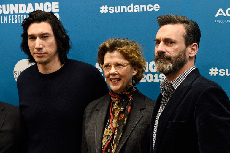 Adam Driver, from left, Annette Bening and Jon Hamm Adam Driver, from left, Annette Bening and Jon Hamm