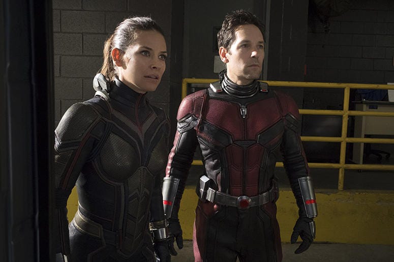 Evangeline Lilly and Paul Rudd in "Ant-Man and the Wasp" Evangeline Lilly and Paul Rudd in "Ant-Man and the Wasp"