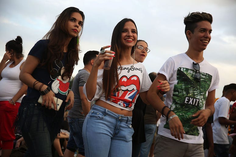 Concert goers