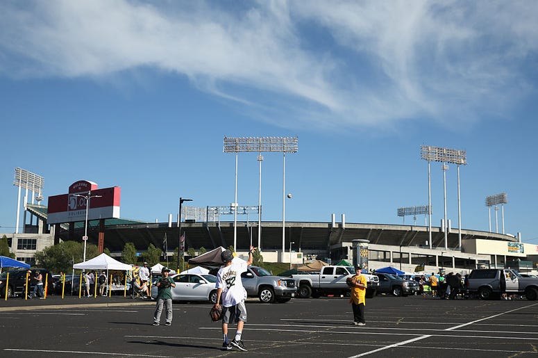 Oakland Coliseum parking lot Oakland Coliseum parking lot
