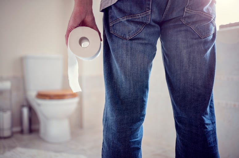 Man in bathroom Man in bathroom